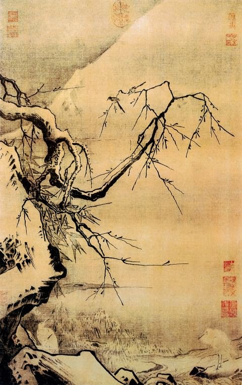 雪滩双鹭图赏析_中国山水画赏析_灵感家，让你我不再迷茫